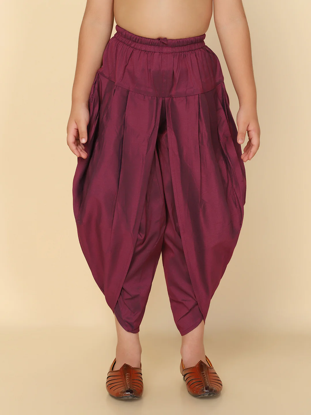 Boy's Margenta Dhoti
