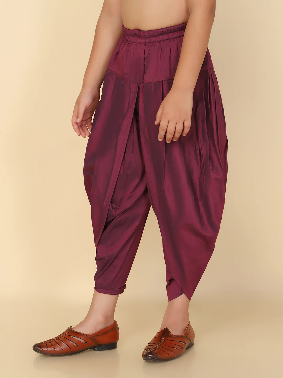 Boy's Margenta Dhoti - Image 2