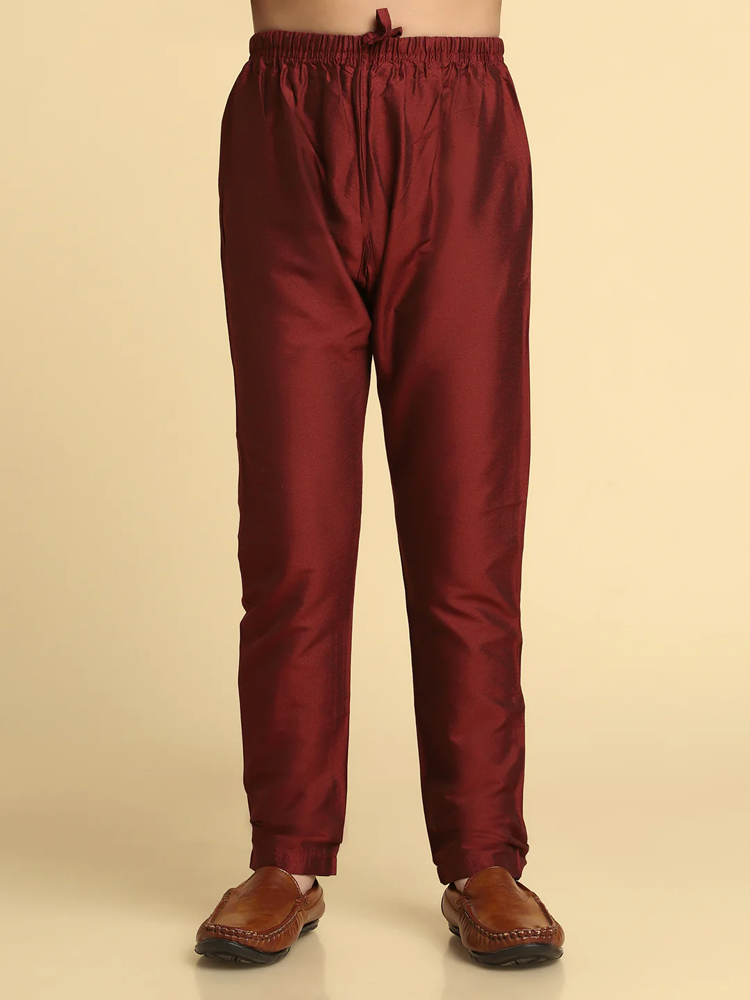 Boy's Multi Printed Abstract Kurta Pyjama Set - Image 6