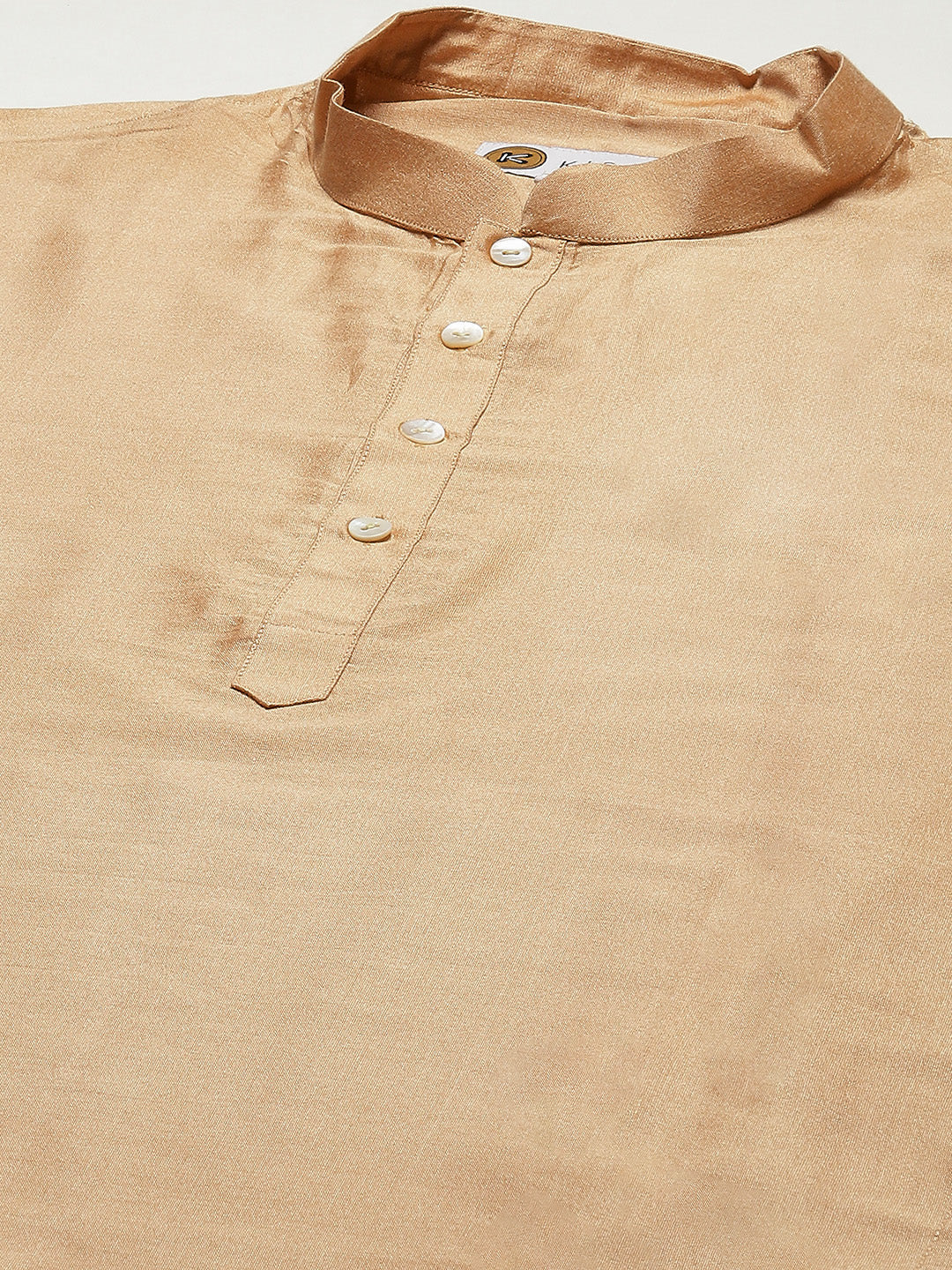 Kisah Men Beige Kurta Dhoti Set - Image 5