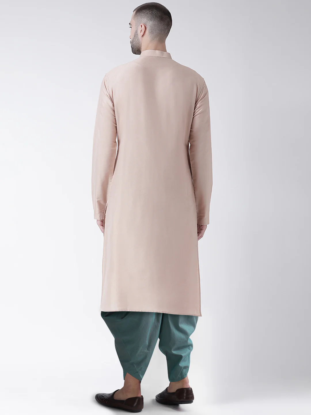 Kisah Men Beige Kurta Dhoti Set - Image 3