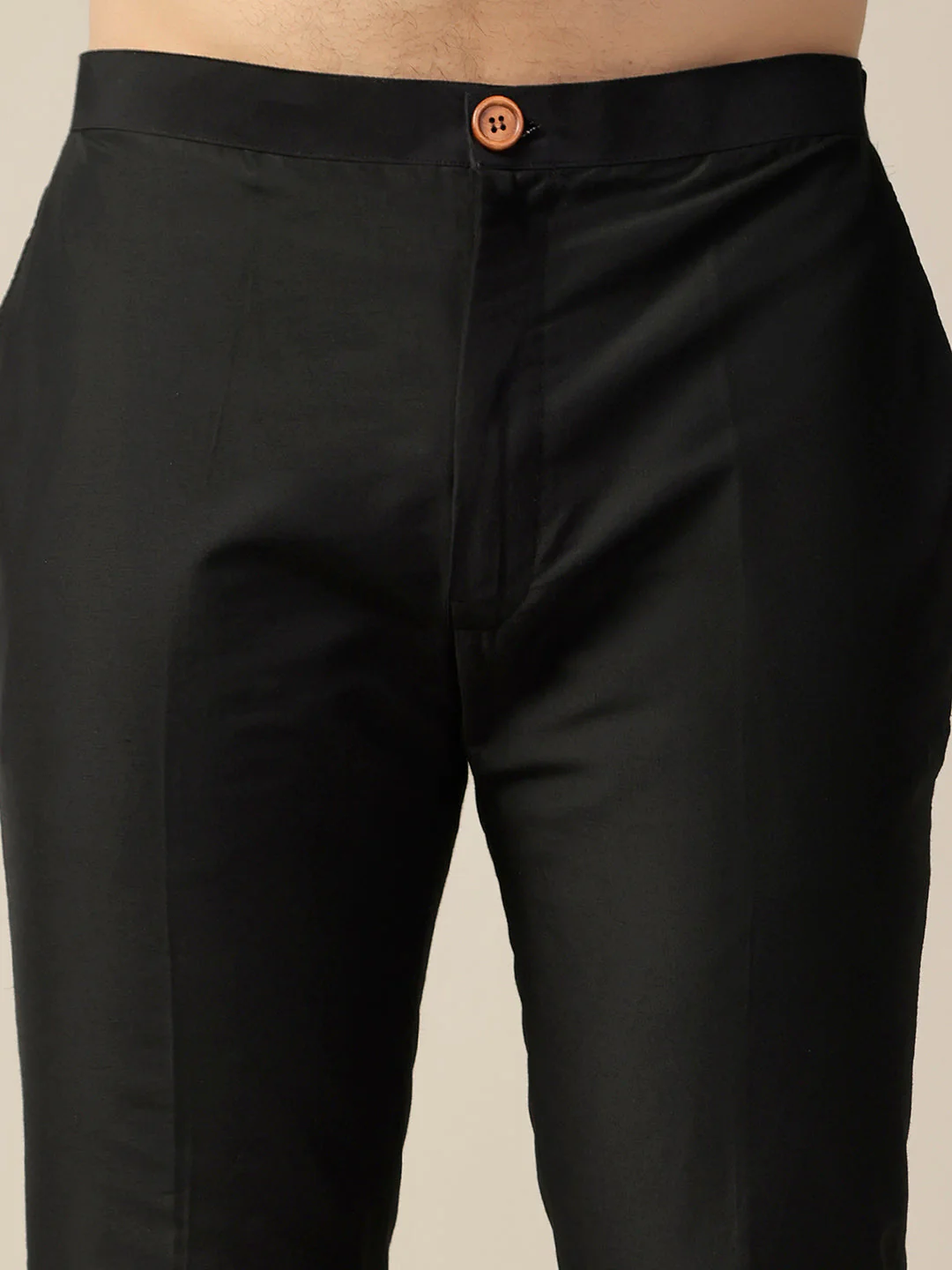 Black Metallic Tape Work Nehru Jacket Set - Image 8