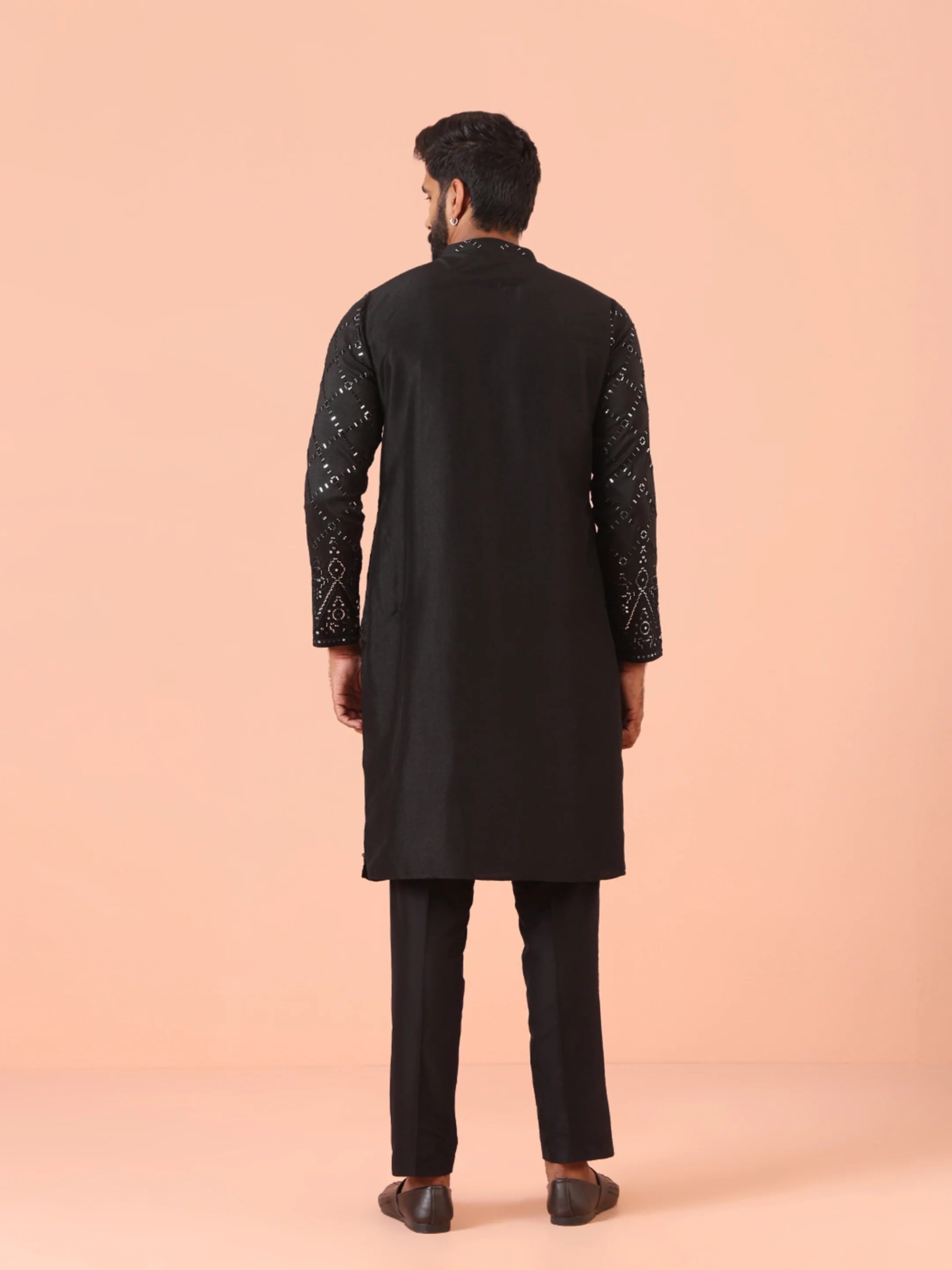 Black Mirror Work Kurta â€“ Festive & Wedding Wear - Image 5