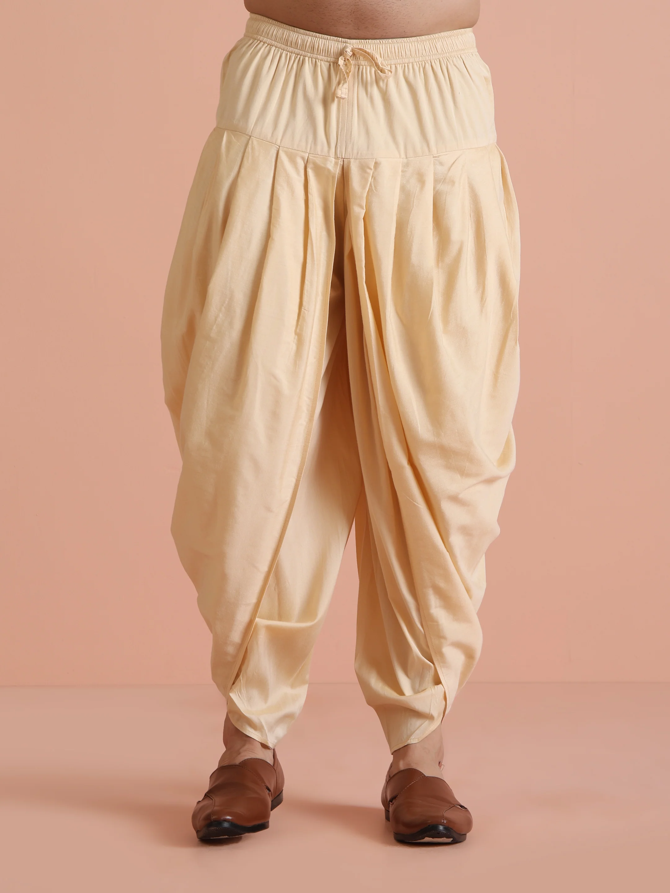 Light Blue Jacquard Kurta Dhoti Set - Image 6