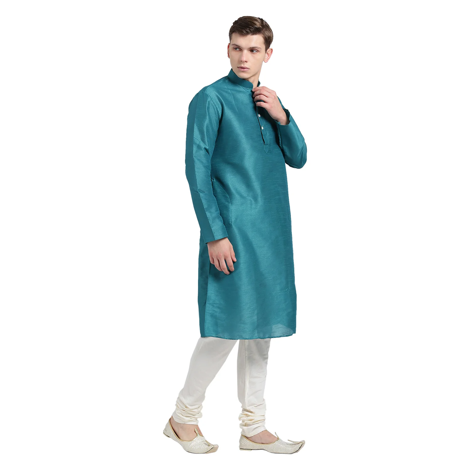 Kisah Men Blue Kurta (Set of 1) - Image 3