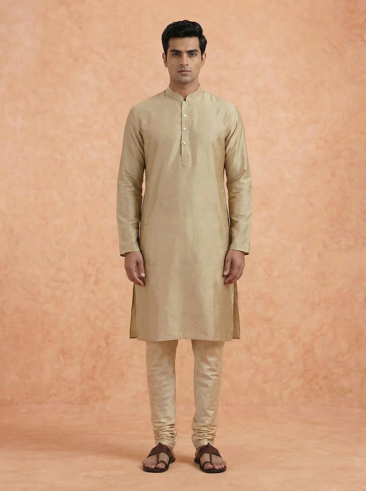 Men Brown Kurta - Image 6
