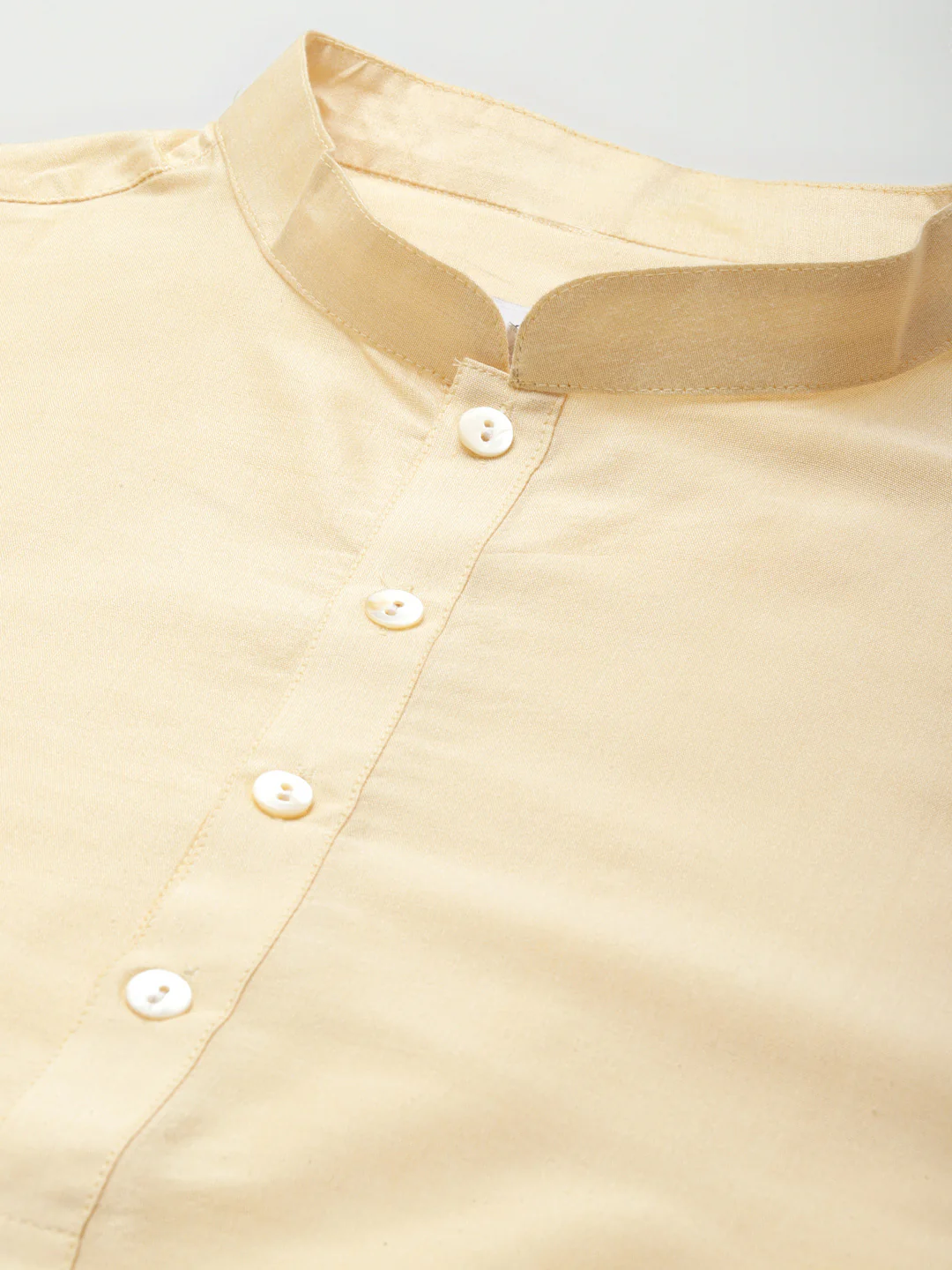 Beige Silk Blend Kurta Churidar with Embroidered Dupatta - Image 5
