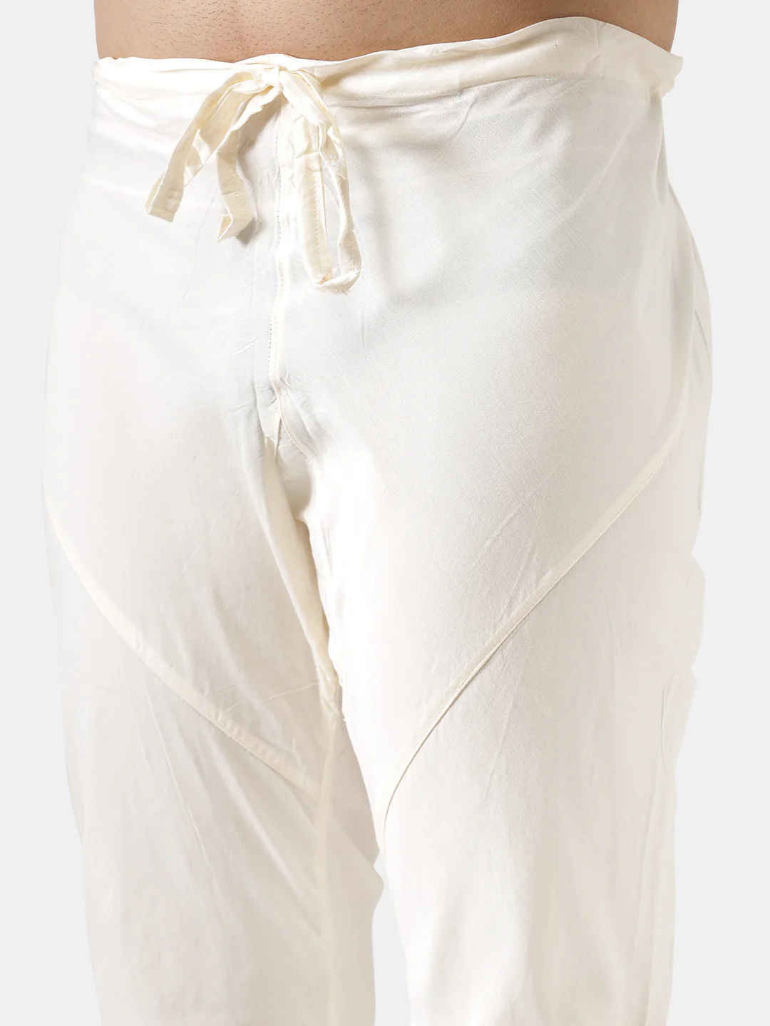 Green Solid Kurta with Cream Churidar - Image 6