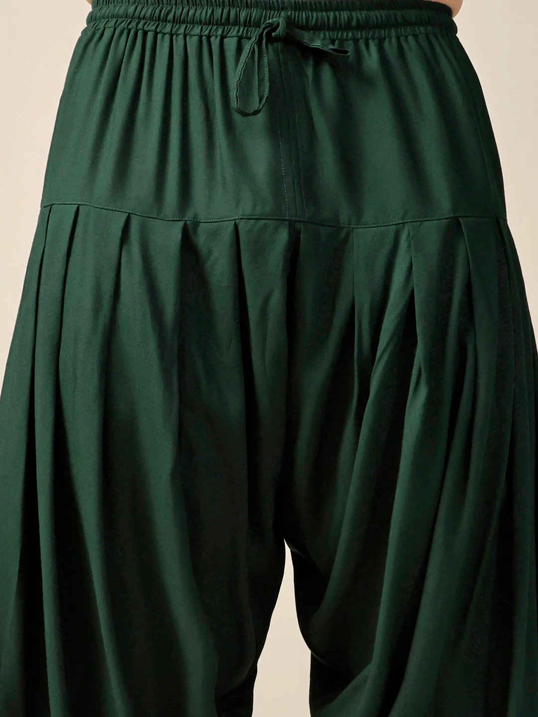 Men Green Mirror Work Embroidered Kurta Patiala Set - Image 7
