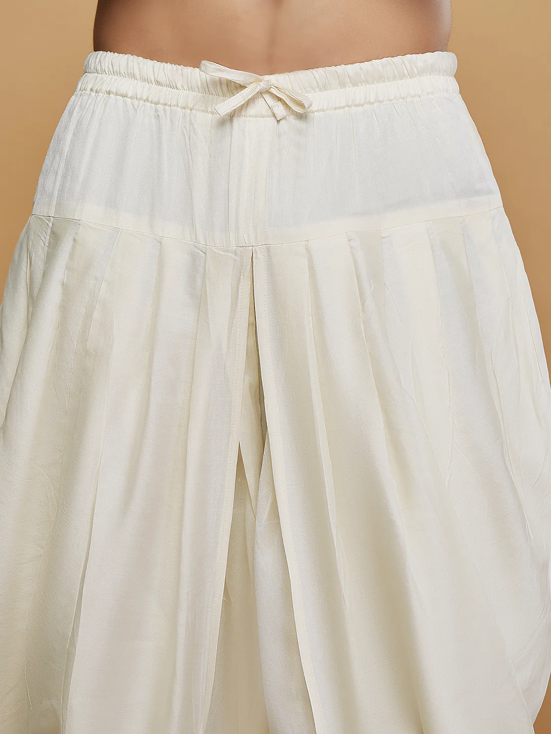 Men Grey Woven Design Indowestern Dhoti Set - Image 6