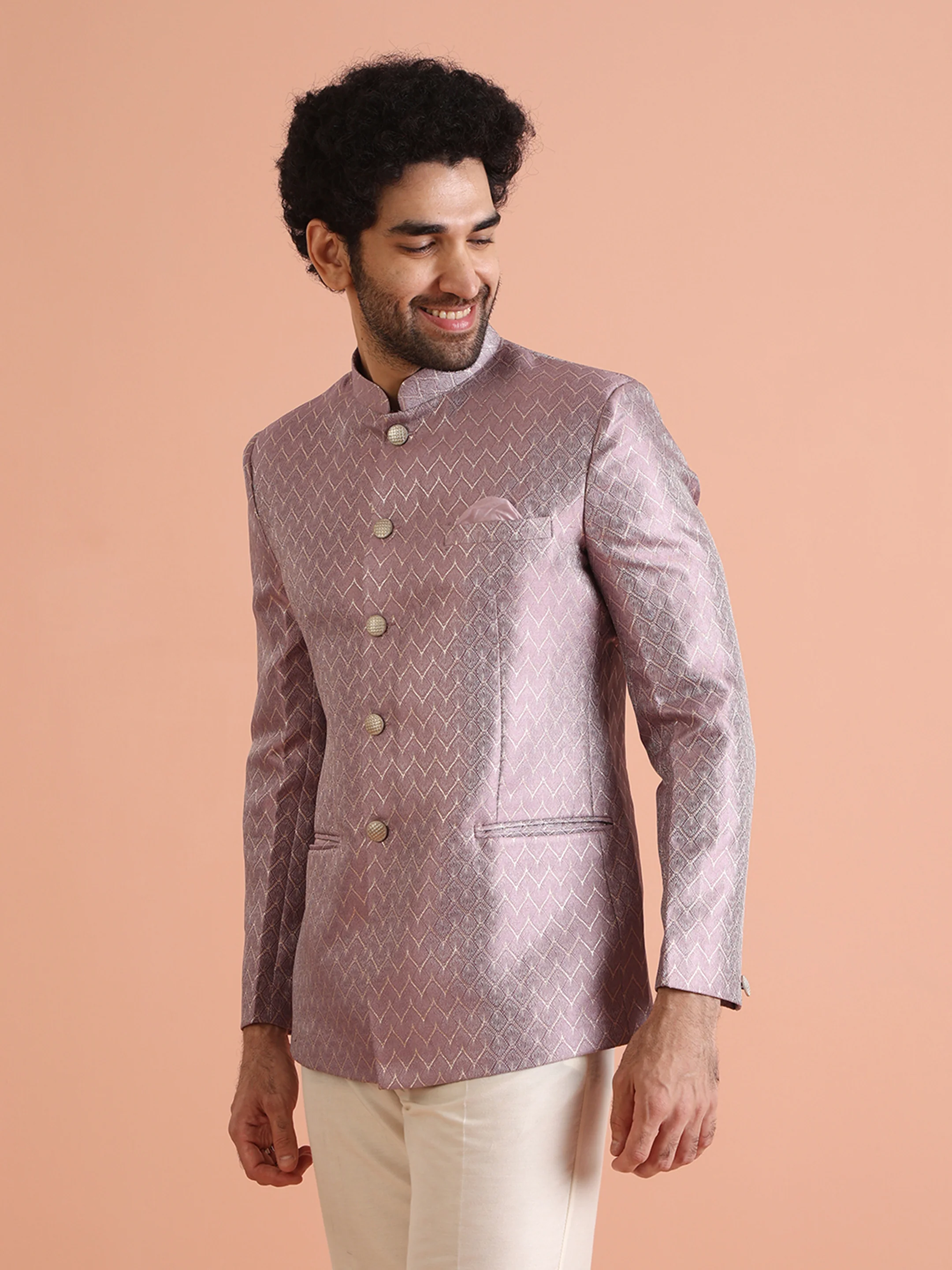 Pink Jodhpuri Bandhgala - Image 4