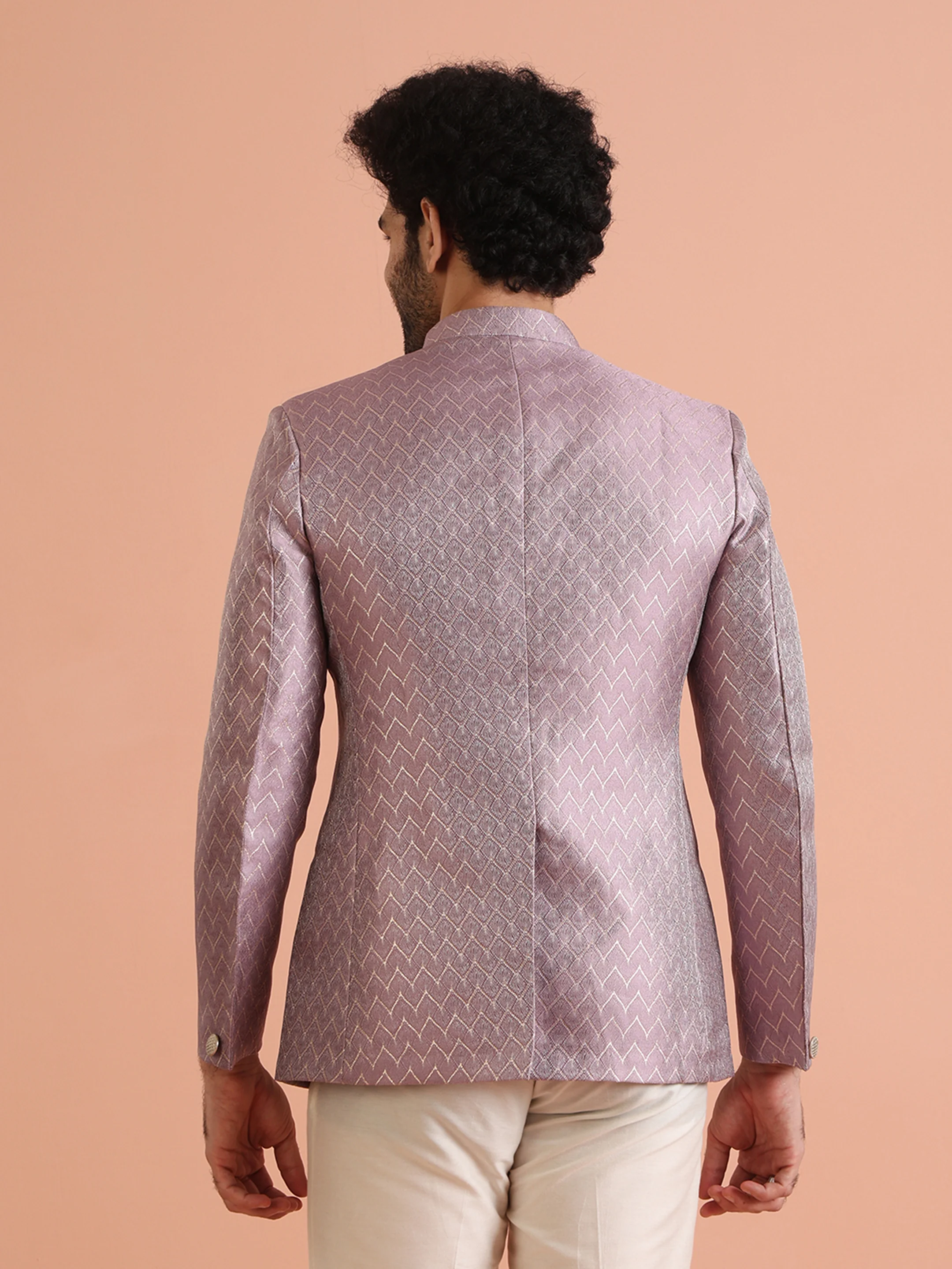 Pink Jodhpuri Bandhgala Set - Image 5