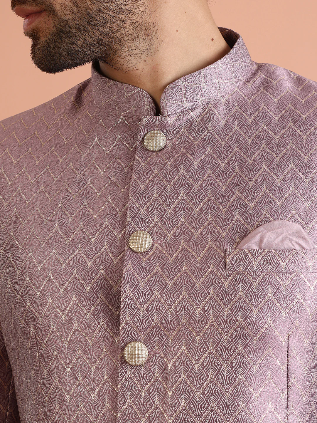 Pink Jodhpuri Bandhgala Set - Image 6