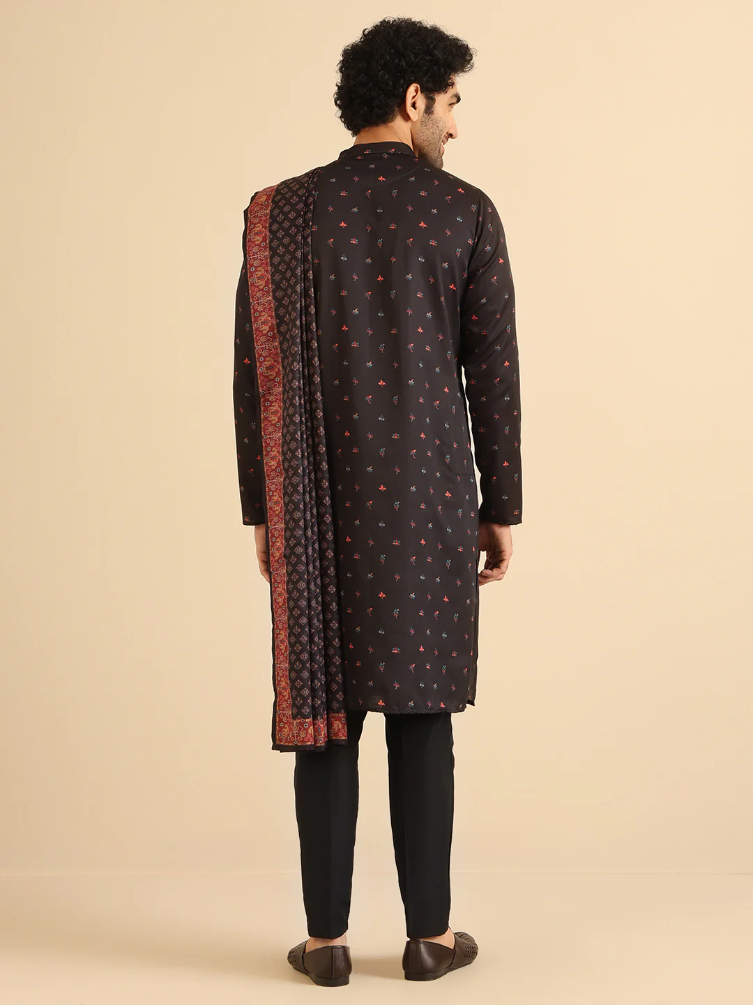 Men Multi Color Printed Dupatta - Image 4