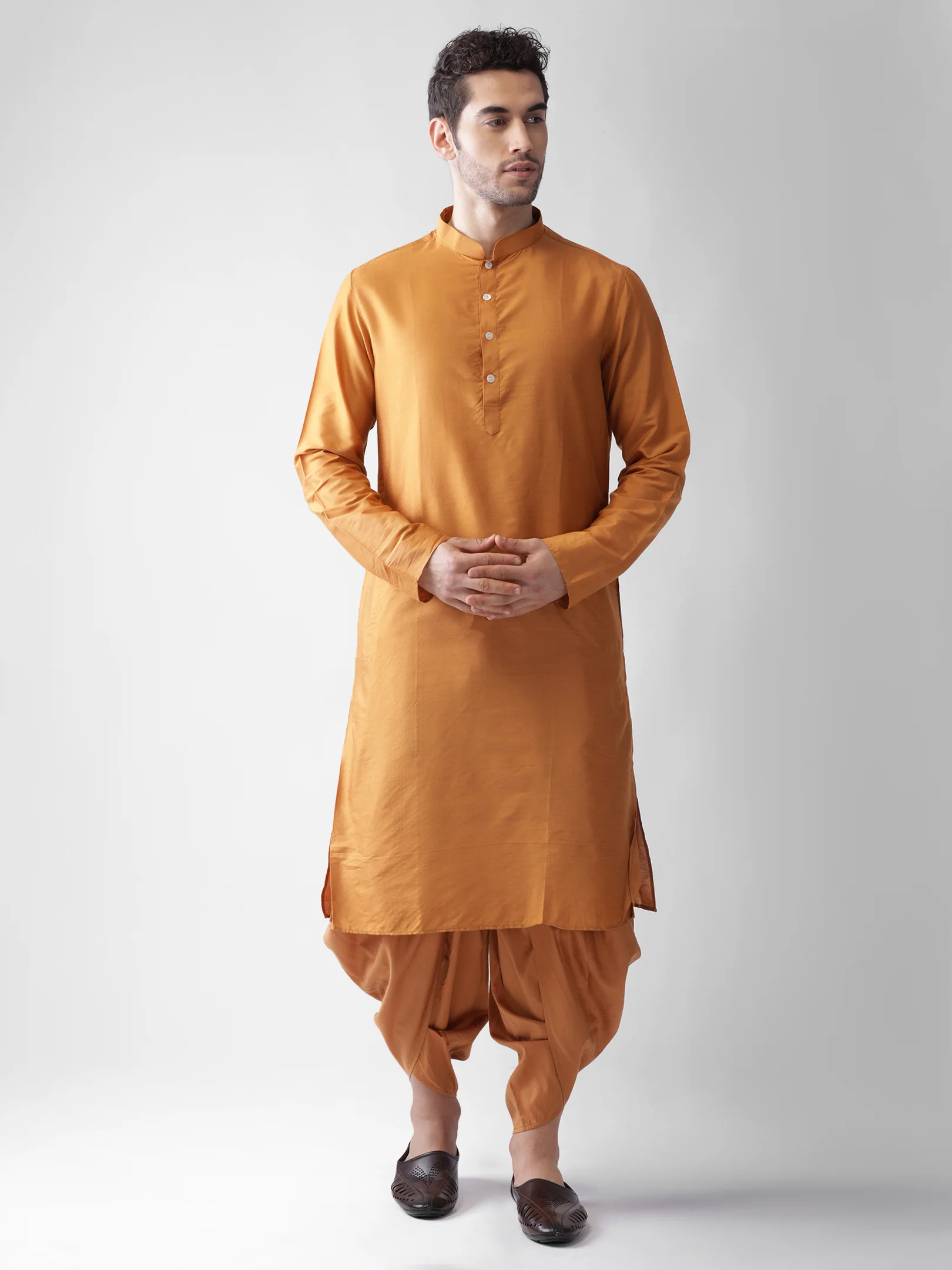 Men Multi Kurta Jacket Dhoti  Set - Image 5