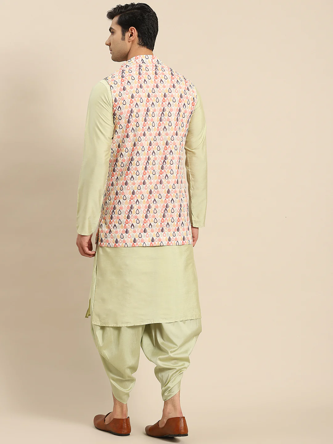 Kisah Men Multi Kurta Jacket Set - Image 5