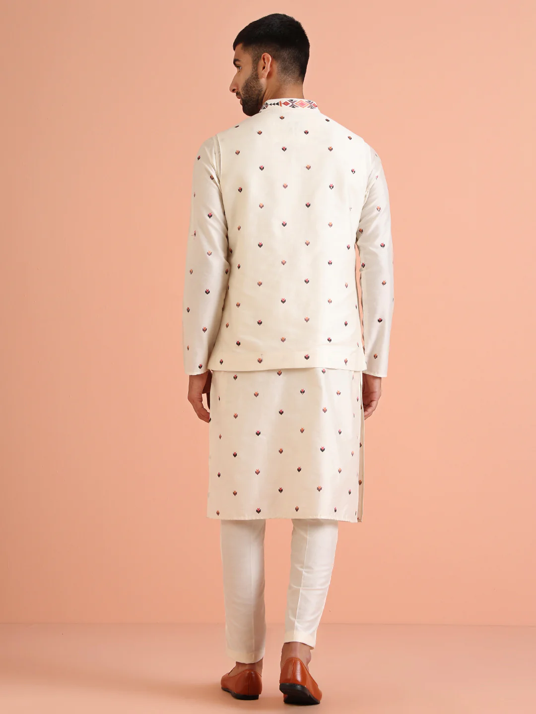 Multi-Color Nehru Jacket Set - Image 5