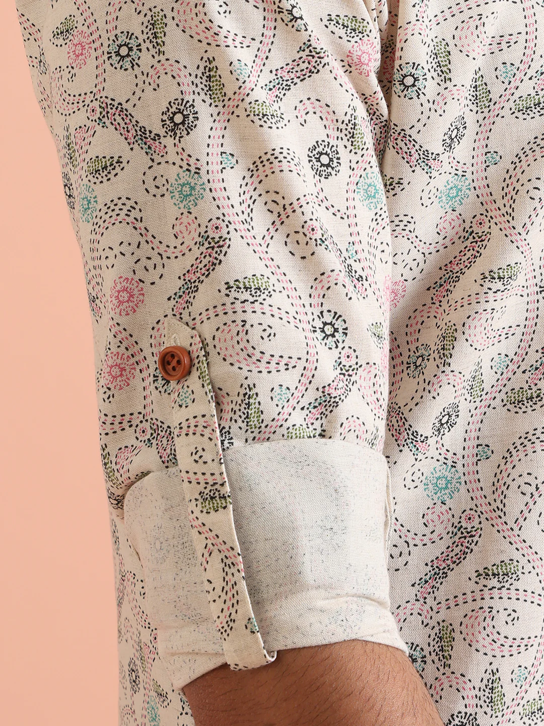 Multi Color Cotton Printed Short Kurta - Image 6