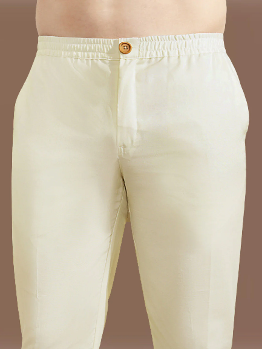 Men Mustard Kurta Jacket Trouser Set - Image 7