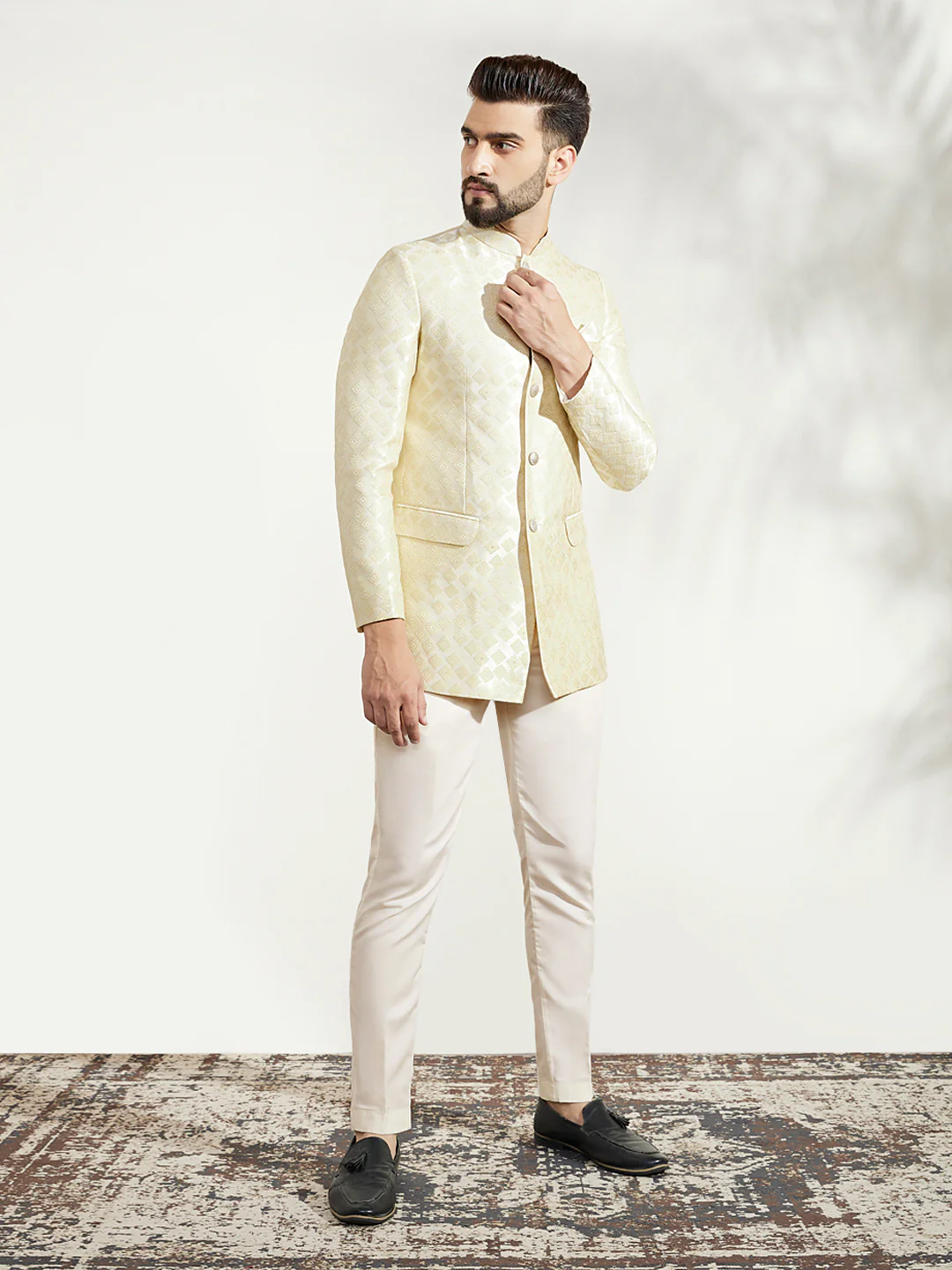 Cream Jodhpuri Bandhgala - Image 3