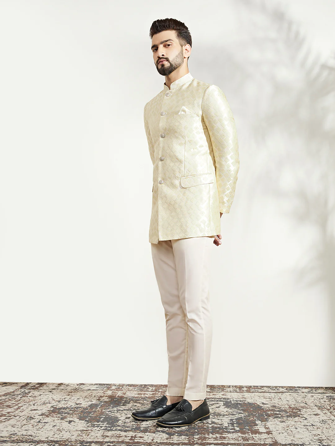 Cream Jodhpuri Bandhgala - Image 4