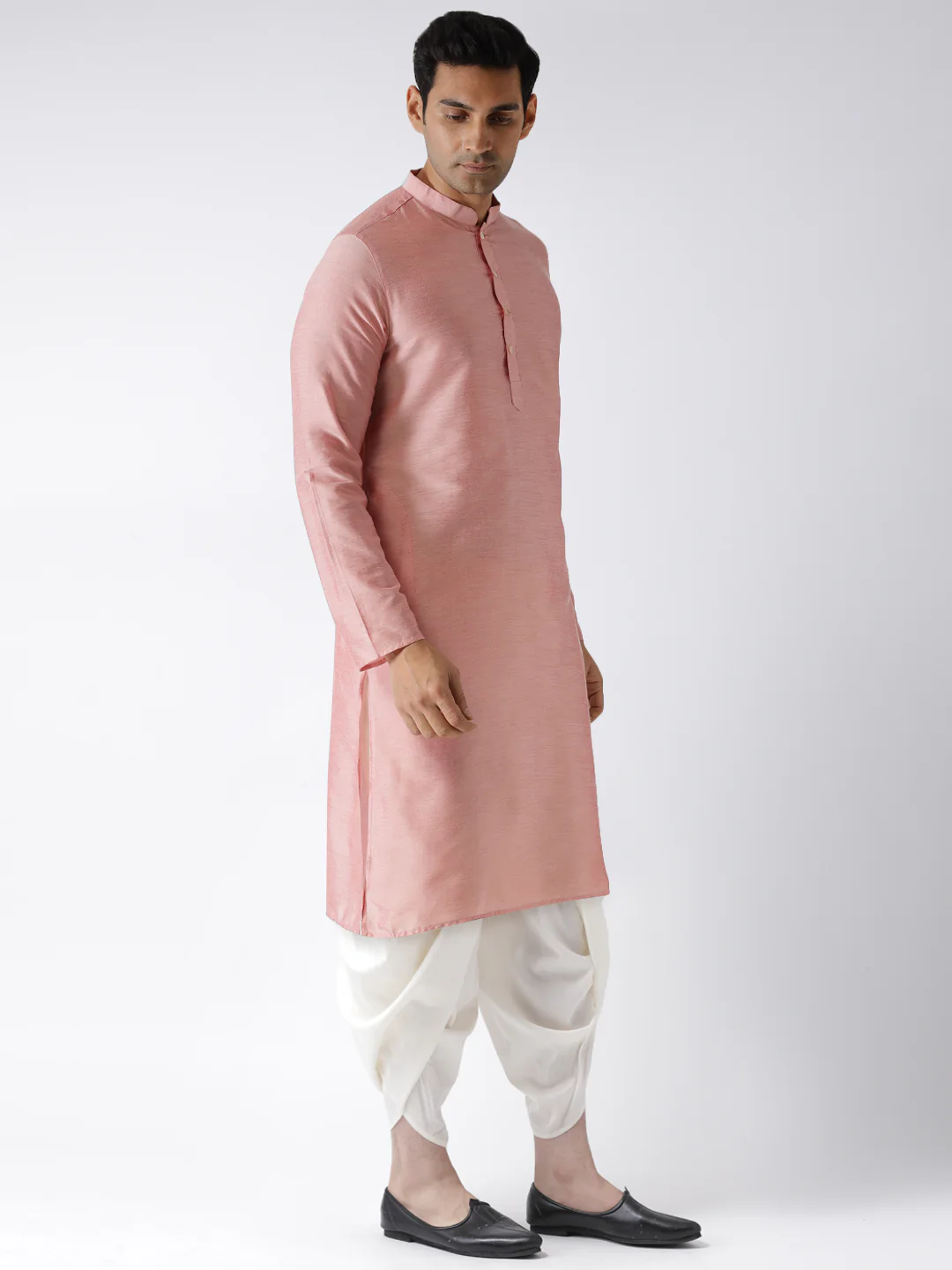 Kisah Men Pink Kurta Dhoti Set - Image 2