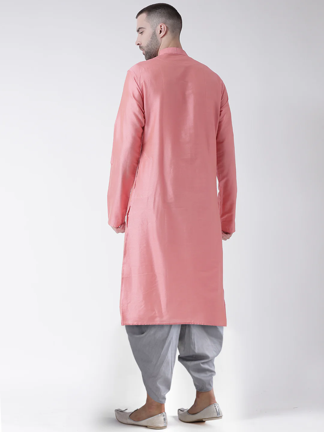 Kisah Men Pink Kurta Dhoti Set - Image 4
