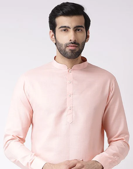 Kisah Men Pink Kurta Dhoti Set - Image 5