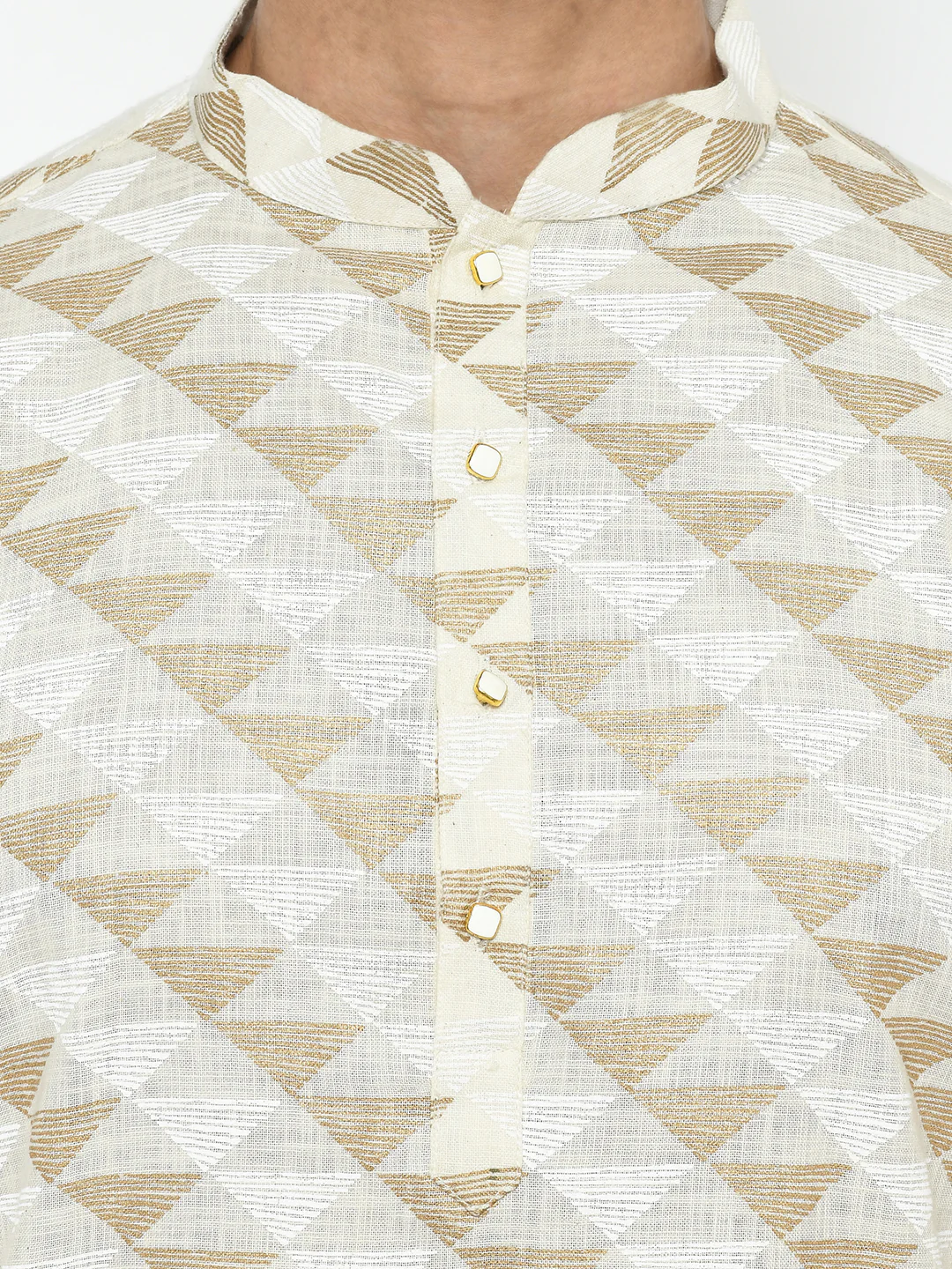 Men White Kurta Patiala Set - Image 5