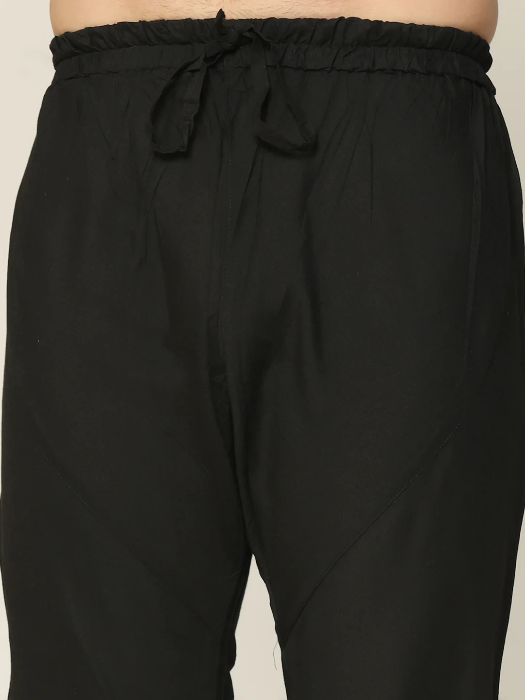 Men's Black Kurta Churidar Set - Image 6