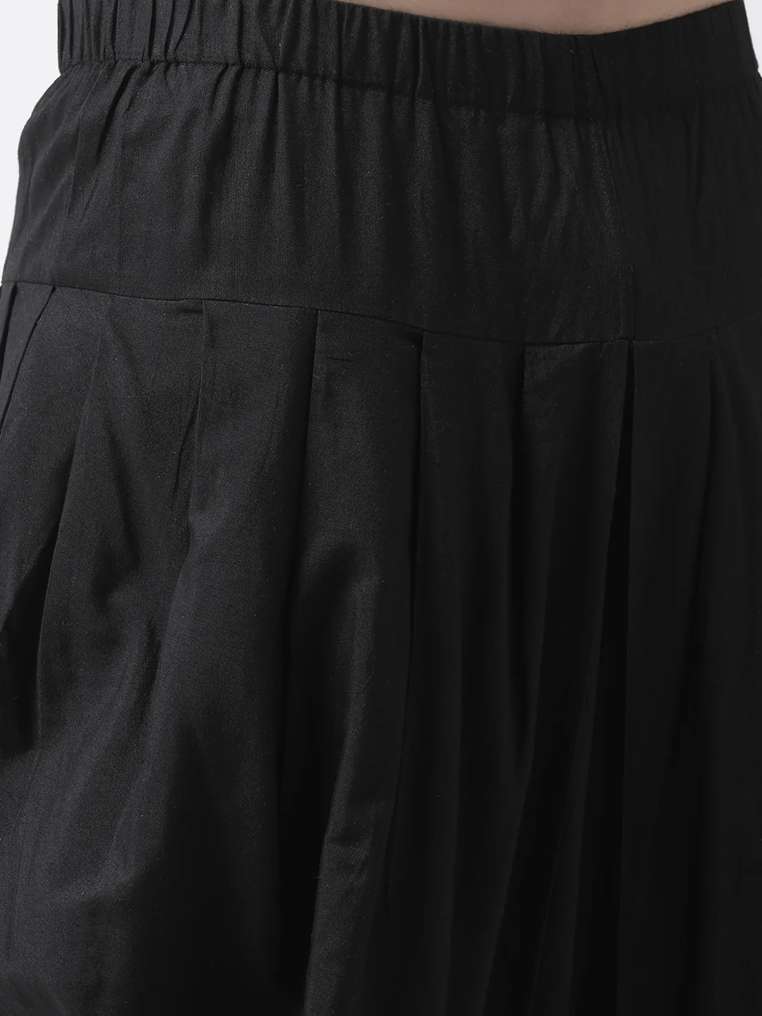Men's Black Kurta Dhoti Set - Image 6