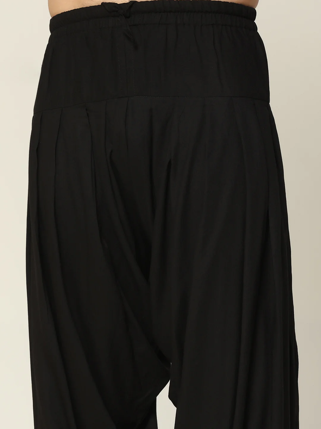 Men's Black Kurta Patiala Set - Image 6