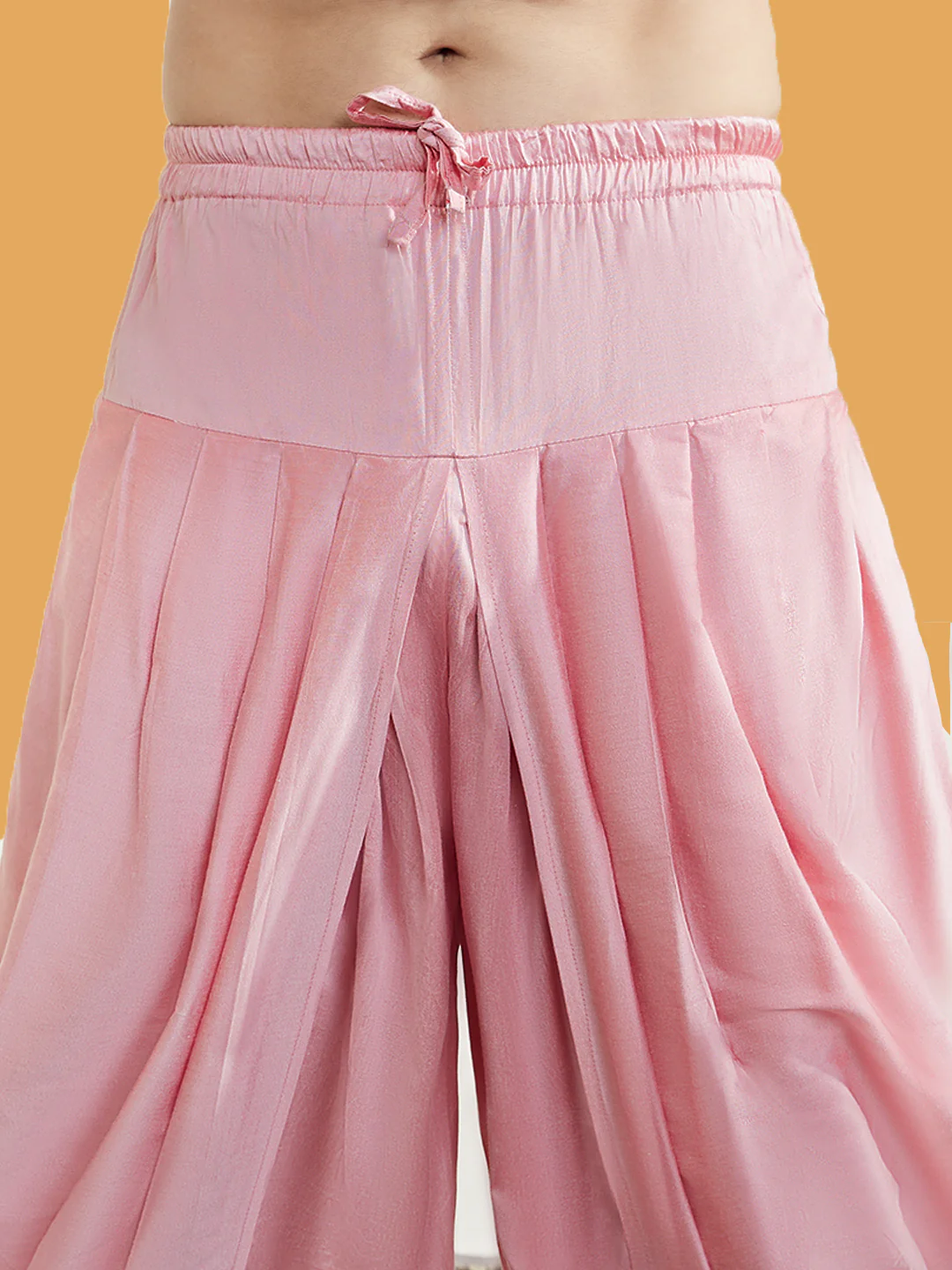 Pink Jacquard Sherwani with Pink Dhoti - Image 6