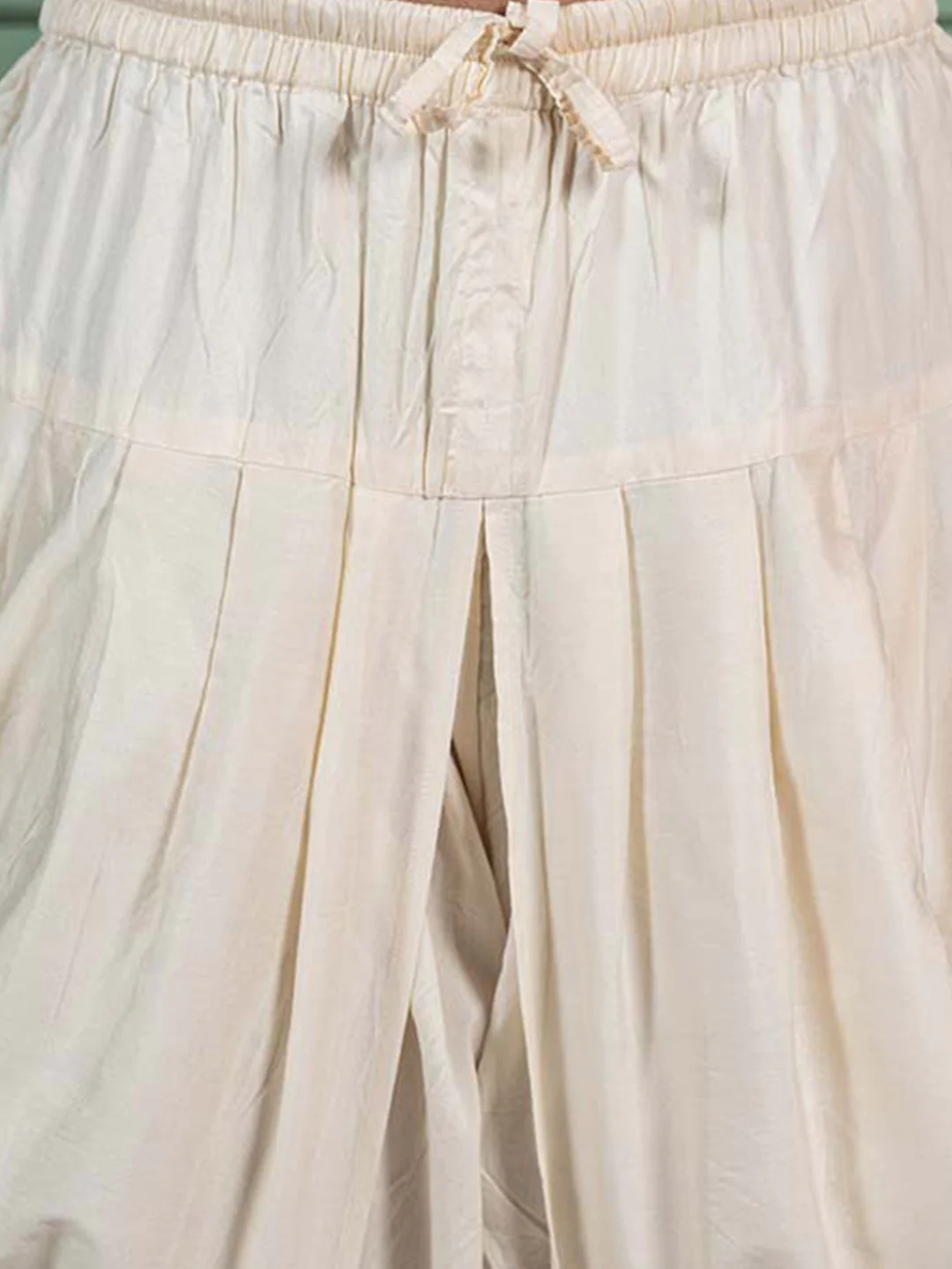 Wine Silk Textured Jacket Kurta Dhoti Set - Image 6