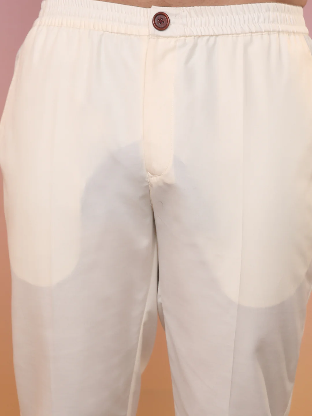 Cream Cotton Printed Kurta Trouser Set - Image 7