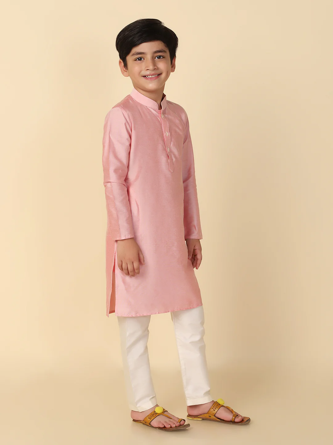 Boy's Light pink Kurta - Image 3
