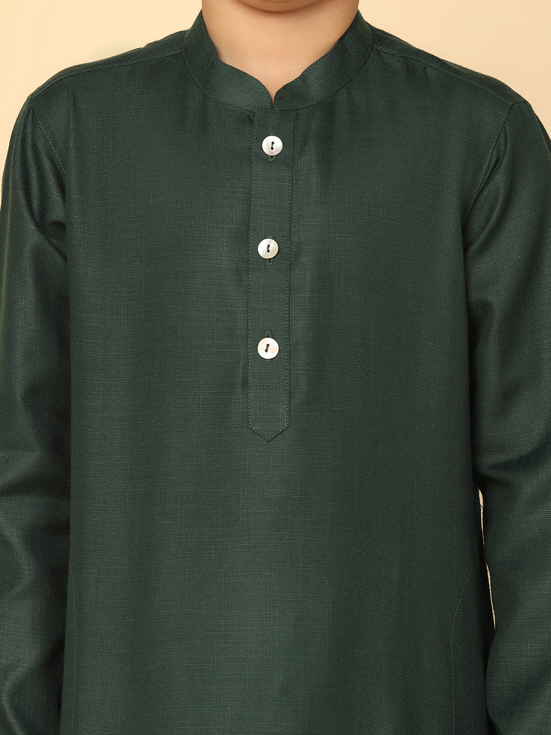 Boy's Green Kurta - Image 5