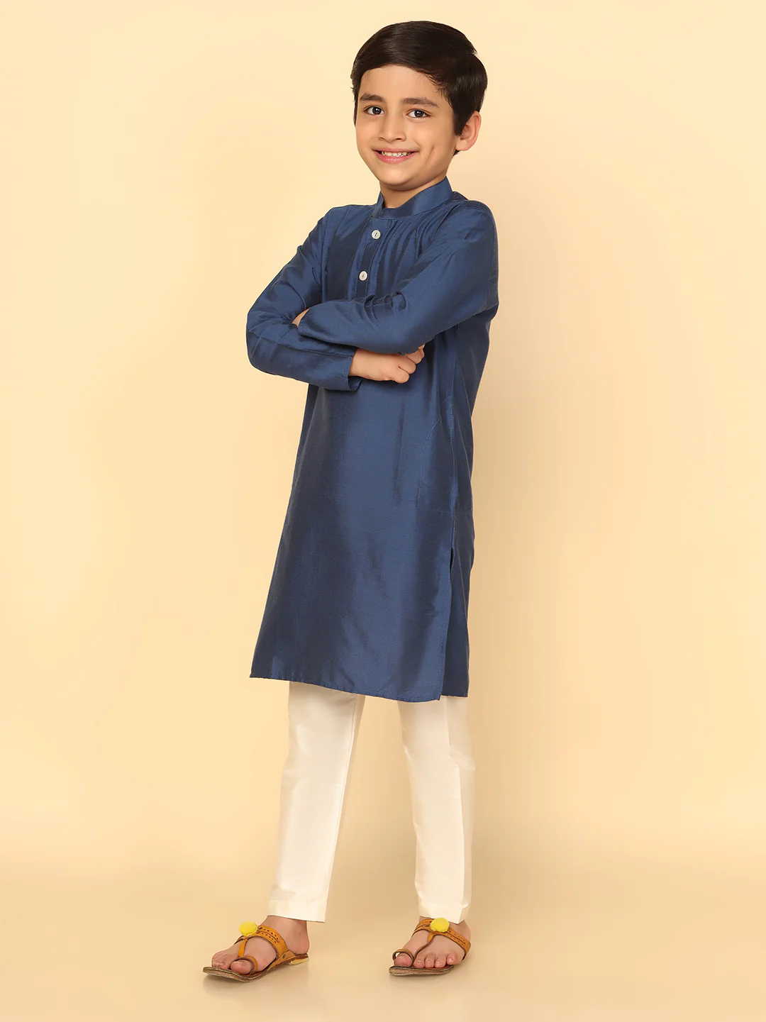 Boy's Blue Kurta - Image 2