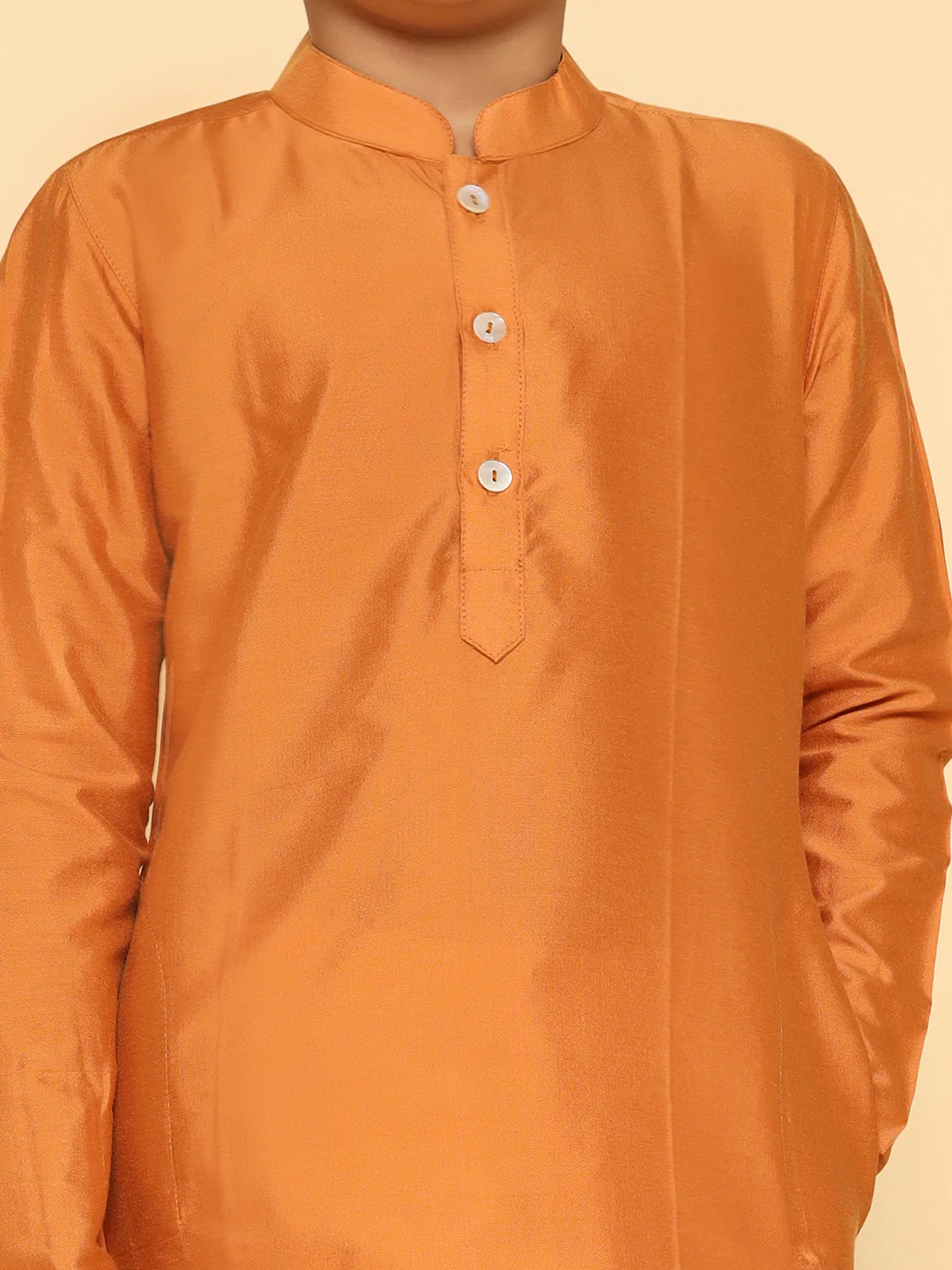 Boy's Mustard Kurta - Image 5