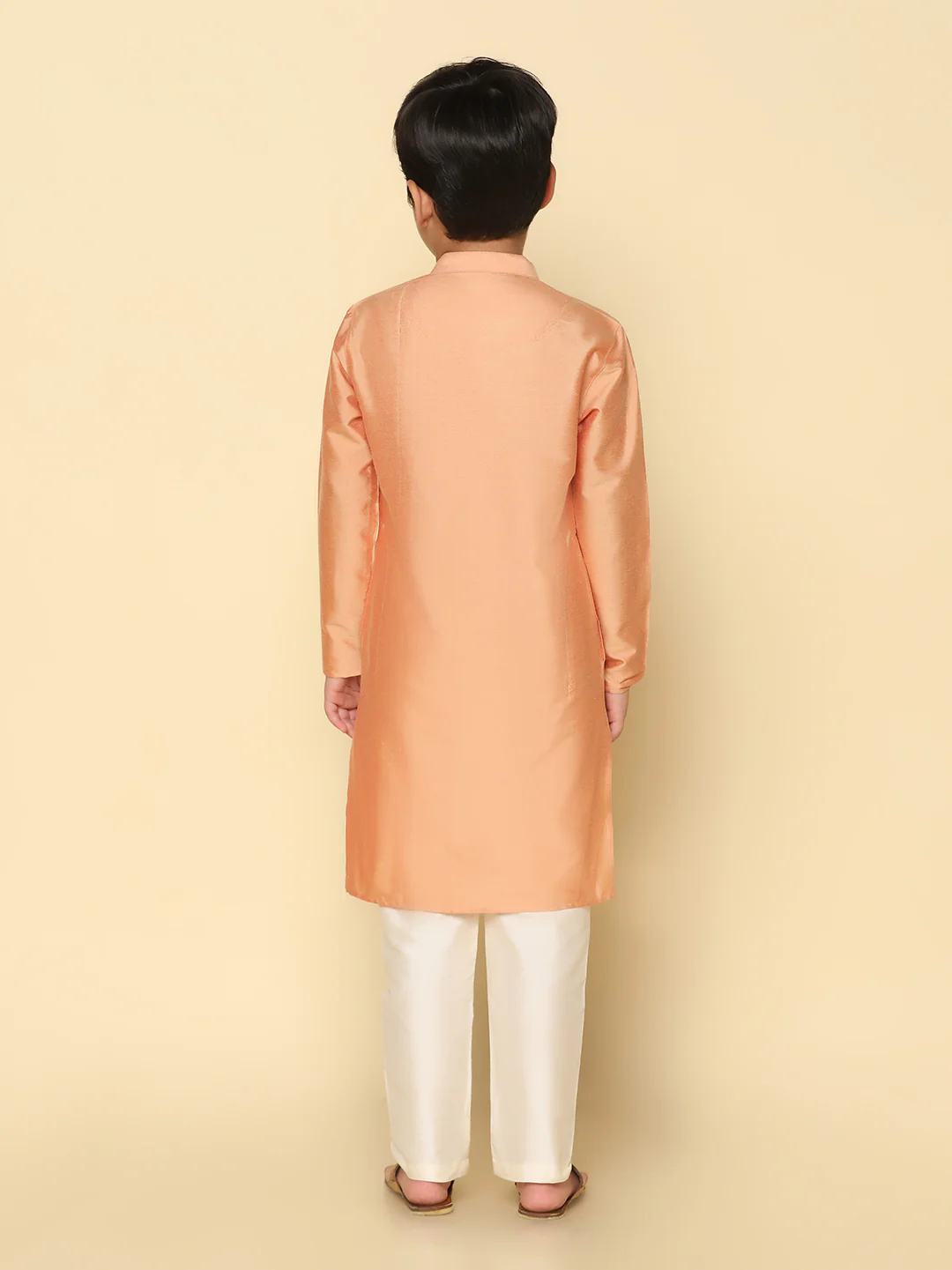 Boy's Coral Kurta - Image 4