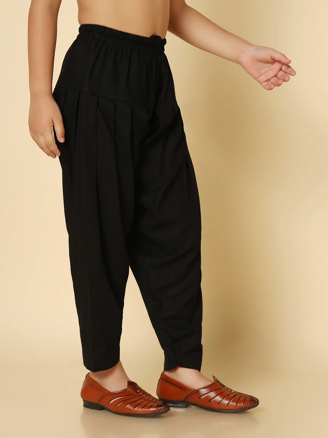 Boy's Black Patiyala - Image 3