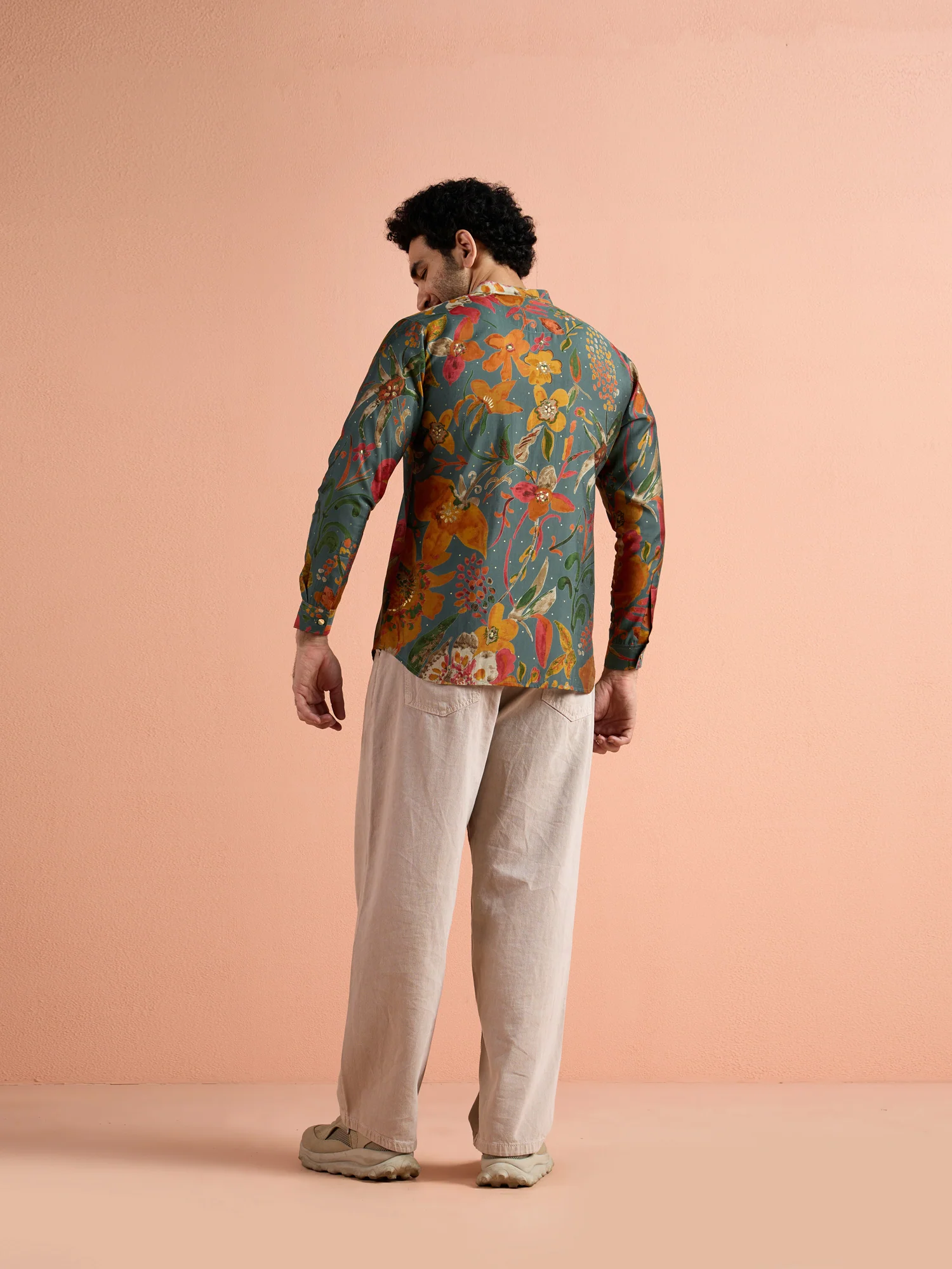 Multi-Color Polyviscose Printed Short Kurta - Image 4
