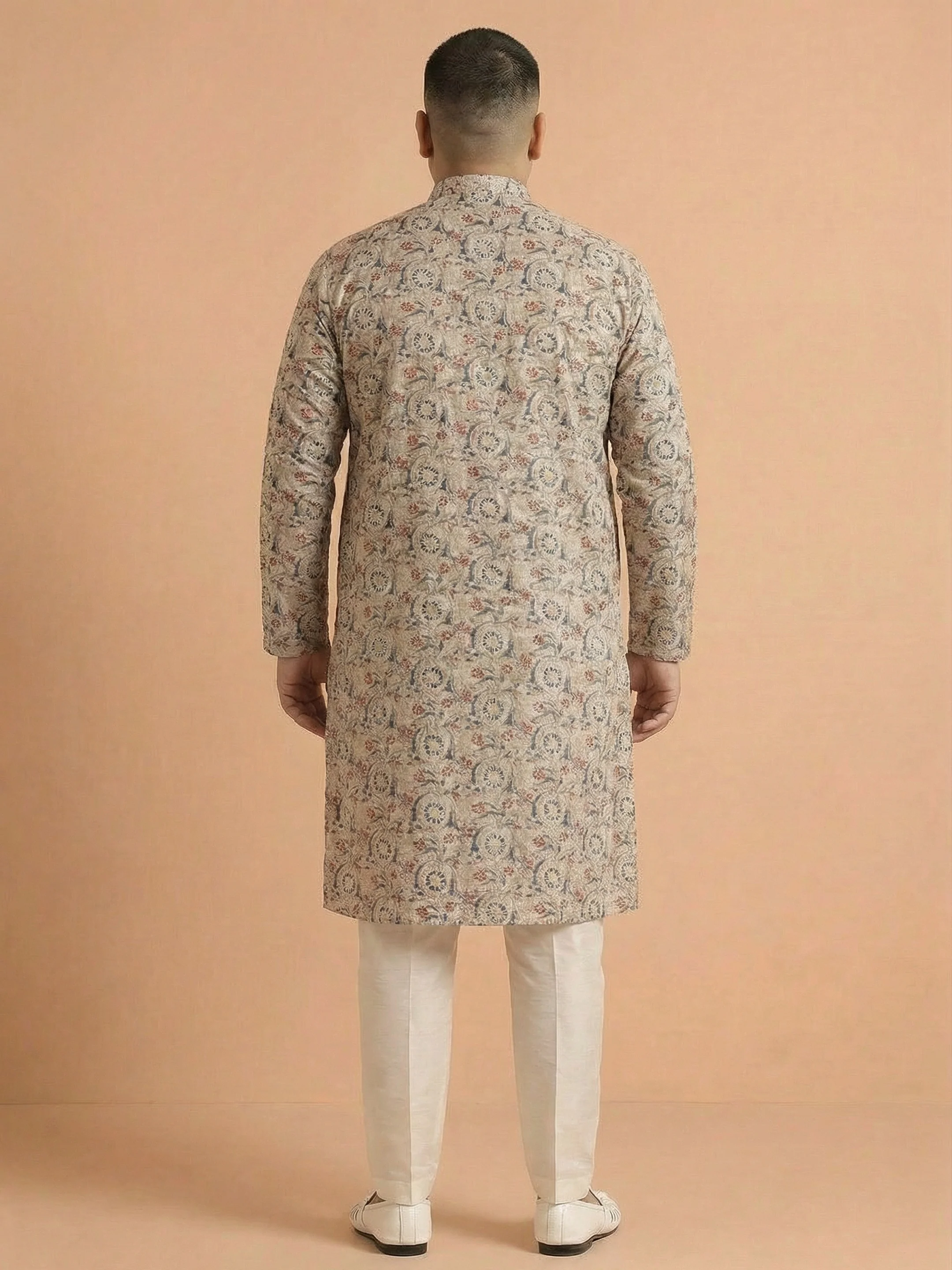 Multicolor Printed Cotton Kurta - Image 2