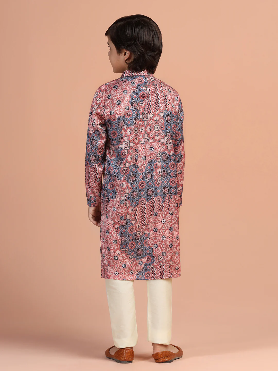 Multicolor Geometric Printed Kurta - Image 4