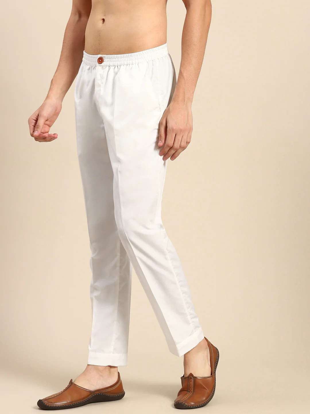 Men's White Trouser - Image 2